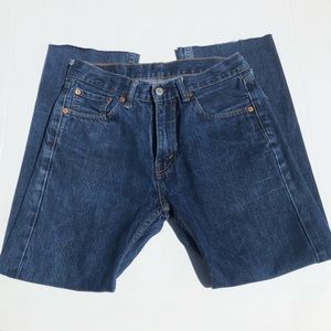 [Levis] High Waist Crop Flare Jeans with Raw Hem